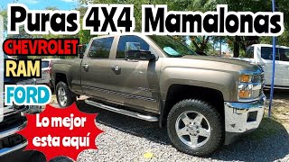 ESPECIAL 4X4 las mejores camionetas doble cabina Ram ford y chevrolet precios usadas [upl. by Eyanaj68]