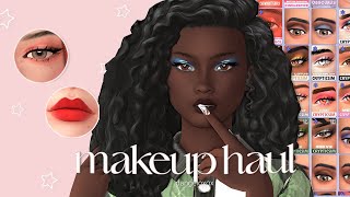 Maxis Match Makeup CC Haul 50 Items  The Sims 4 Best CC Creators [upl. by Karol]