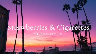 Troye Sivan Strawberries amp Cigarettes lyrics [upl. by Ellenuahs]