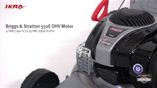 Benzin 4in1 Rasenmäher Mulcher IBRM 46SBS550E Briggs amp Stratton Motor [upl. by Haimaj]