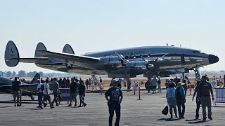 Super Rare Lockheed Constellation AKA Connie comes in for a Landing [upl. by Joane]