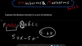 minterms amp Maxterms part 2  شرح بالعربي الجزء الثاني [upl. by Earased]