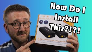 How to Install a Coax to Ethernet Adapter Kit ft Comtrend GCA7000 [upl. by Ahsennod]