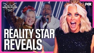 Top 10 Reality Star Unmasked Reveals  Seasons 1  9  The Masked Singer [upl. by Ativak]