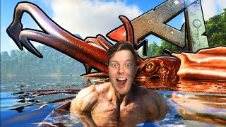 Taming The Giant Squid  Tusoteuthis  ARK Survival Evolved [upl. by Akimit]