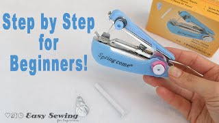 How to Operate a Mini Stapler Sewing Machine  Tutorial [upl. by Aloise]