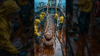 Colossal Sea Beast Discovered on Fishing Boat Deck [upl. by Arretal]