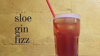 SLOE GIN FIZZ COCKTAIL Recipe [upl. by Llennaj330]