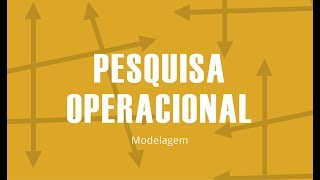 PO  Modelo de Programação Linear  exercício 01 [upl. by Cassi]