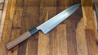 WAKUI Shirogami 2 Gyutoh Sharpening [upl. by Hodgkinson]