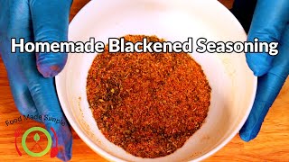 Blackened Seasoning Recipe  Homemade Cajun Blackened Seasoning  Food Made Simple [upl. by Nailij]