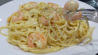 Pasta con camarones la más deliciosa y fácil  spaghetti con camarones [upl. by Ahsekin733]