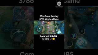 Miya 3786 Matches  ML Season 34 mobilelegends shortgamehighlights [upl. by Aneryc76]