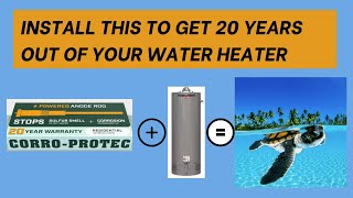 Make your Water Heater Last 20  Years Powered Anode Rod by Corro Protec [upl. by Maressa836]