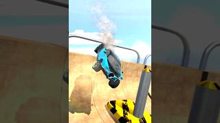 Buggati BlackampBlue Car Crashing 13  Mega Car Crashing Simulator  shorts gaming mysterxgaming [upl. by Retsevlis]