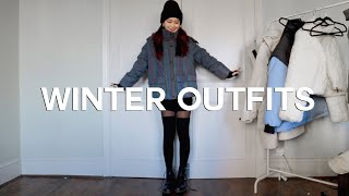 WINTER OUTFIT IDEAS  Layering [upl. by Anneyehc]