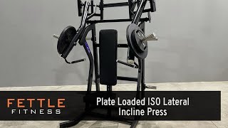 23420  Fettle Fitness Plate Loaded ISO Lateral Incline Press [upl. by Yecats]