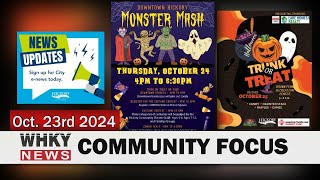 UPCOMING HALLOWEEN EVENTS IN THE HICKORY METRO  WHKY News  Community Focus Wednesday 10232024 [upl. by Ademla]