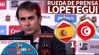 España 10 Túnez  Rueda de prensa de Lopetegui desde Krasnodar  Diario AS [upl. by Yadahs]