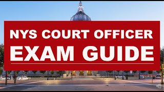 NYS COURT OFFICER EXAM GUIDE [upl. by Deenya]