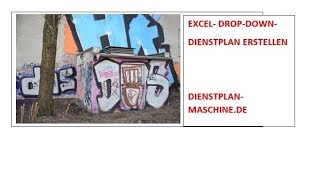 Excel Dienstplan Dropown Dienstplan erstellen [upl. by Asserat]