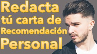 ►COMO HACER UNA CARTA DE RECOMENDACION PERSONAL MEXICO◄ [upl. by Notlim367]