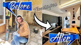 ✅ TIMELAPSE 2 mois de rénovation  Dune ancienne cuisine  brico seb [upl. by Sayres]