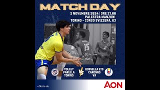 VolleyParellaTorino vs RossellaEts Caronno  02112024 [upl. by Ursa]