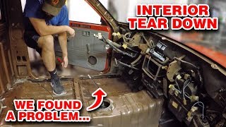 We Found A Big Problem While Removing The Mazda B2000 Interior [upl. by Annawaj]