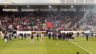 28042024  FC Winterthur vs Servette FC  01 Schweizer Cup  Platzsturm  Pyro  Support [upl. by Elolcin]