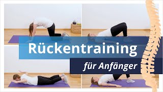 Rückentraining für Anfänger  9 einfache Übungen für zu Hause ✔ Stärke jetzt Deinen Rücken [upl. by Llertnad]