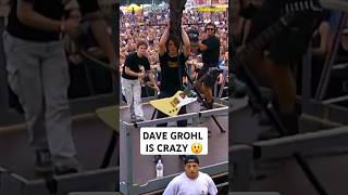 Dave Grohl playing with crane at Bizzare Festival 2000 😲 davegrohl foofighters live [upl. by Reyam572]