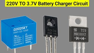 220V TO 37V Battery Charger Circuit Using Relay [upl. by Hertha817]