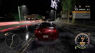 Most Wanted Remastered but its Nighttime with Thunderstorm  Most Wanted Hardcore 6 [upl. by Uriia]