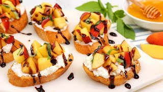 3 Summer Crostini Recipes  Easy Appetizers [upl. by Eiramanel]