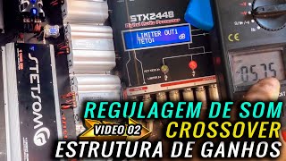 REGULAGEM DE SOM AUTOMOTIVO  CORTES DE FREQUÊNCIA PROCESSADOR STX 2448 STETSOM  CHIKIM SOM [upl. by Kcirtemed]