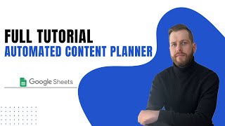 Automated Content Planner Full Tutorial [upl. by Dianthe]