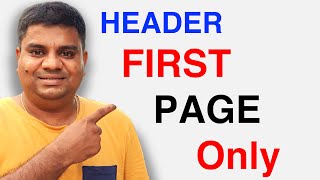 How to put a Header on Only One Page in Google Docs [upl. by Garson]