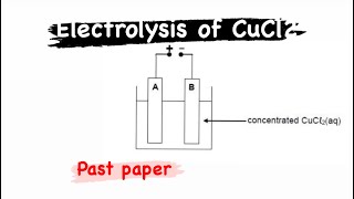 Grade 12 Electrolysis of concentrated NaCl past paper [upl. by Devad]