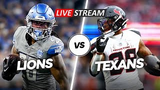 Detriot Lions VS Houston Texans  Live Reaction And Commentary [upl. by Blanding632]