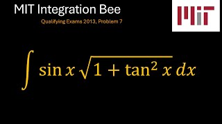 MIT 2013 Integration Bee Qualifying Exam Problem 7 [upl. by Scharff569]