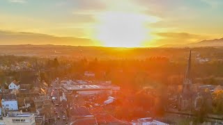 Dalkeith from above winters sun [upl. by Akzseinga]