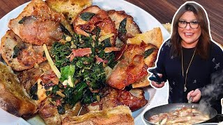 How to Make Pork Saltimbocca and Garlicky Greens  Rachael Ray [upl. by Camilo]