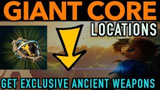 How to Find GIANT Ancient Cores to make POWERFUL Weapons in Zelda Breath of the Wild [upl. by Elcin]