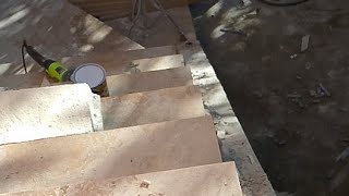 Step by Step Installing Luxury Marble Staircase to Renew Your Home Decor Part 3 [upl. by Viking]