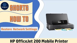 HP OfficeJet 200 Mobile Printer  How to Restore Network settings [upl. by Nauqit]