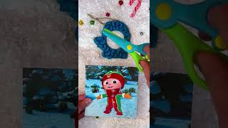 Arts and Crafts With JJ 🎨 DIY Christmas Ornament  Cocomelon shorts  Nursery Rhymes for Babies [upl. by Boorman]