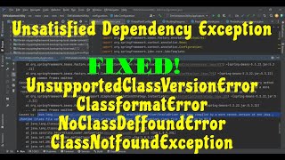 UnsatisfiedDependencyException Fix InteliiJ Idea [upl. by Ainiger933]