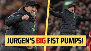 Jurgens BIG fist pumps  Liverpool 41 Luton [upl. by Ecnirp]