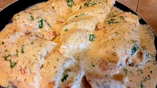 French cuisine Supremes de Poulet a lEstragonTarragon chicken breastКуриная грудка с эстрагоном [upl. by Akcebar]